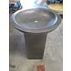 Water bowl on column dark gray Water bowl on column dark gray