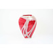 Vase glasses red around 33cm Vase glasses red around 33cm