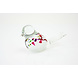 Glas beeld Vogel wit kleur mix 12cm Glas beeld Vogel wit kleur mix 12cm