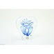Kristalglas object Hart wit/blauw 12cm Kristalglas object Hart wit/blauw 12cm
