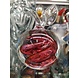 Beeldje kristalglazen Fruit appel rood 11cm Beeldje kristalglazen Fruit appel rood 11cm