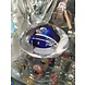 Briefbeschwerer aus Kristallglas. Steinblau Briefbeschwerer aus Kristallglas. Steinblau