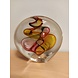 Kristallglas Briefbeschwerer Disc multi 2 9cm Kristallglas Briefbeschwerer Disc multi 2 9cm