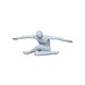 Flying man grijs mat 53cm Flying man grijs mat 53cm