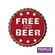 Bierdop muurdeco Free beer Bierdop muurdeco Free beer
