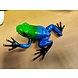 Eliassen Bronzen beeld regenwoud kikker blauw Eliassen Bronzen beeld regenwoud kikker blauw