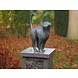 Beeld poes staart omhoog brons Beeld poes staart omhoog brons