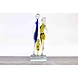 Glasbeeld Family blauw/bruin Glasbeeld Family blauw/bruin