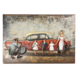 3d schilderij auto en gezin 3d schilderij auto en gezin