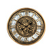 Uhr mit Zahnrädern. Antikgold Uhr mit Zahnrädern. Antikgold