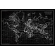 Glasschilderij World Map 120x180 cm. Glasschilderij World Map 120x180 cm.