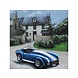 Metalen 3d schilderij Blauwe sportwagen Metalen 3d schilderij Blauwe sportwagen