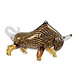 Glasbullenstier braune Streifen Glasbullenstier braune Streifen