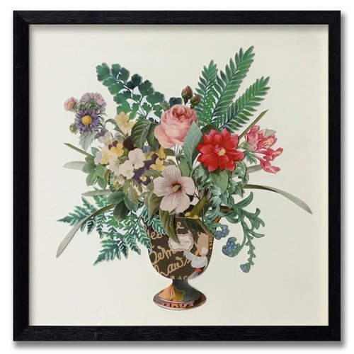 Papierkunst Blumen 65x65 cm. Papierkunst Blumen 65x65 cm.