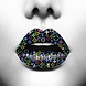 Glasschilderij Viton lips 80x80cm. Glasschilderij Viton lips 80x80cm.