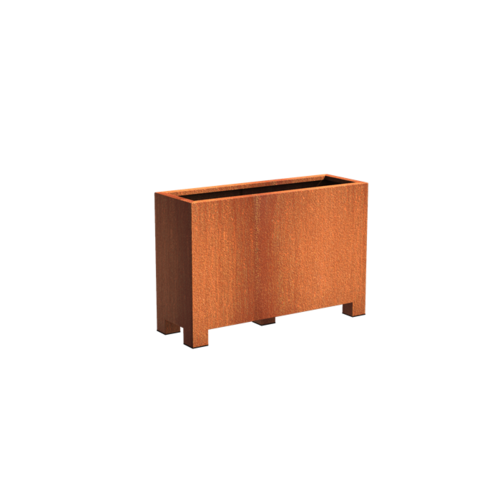 Adezz Producten Pflanzgefäß Corten Stahl Rechteck Anden mit Beinen 120x40x80cm Adezz Producten Pflanzgefäß Corten Stahl Rechteck Anden mit Beinen 120x40x80cm