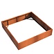 Adezz Pflanzer Corten Stahl Square Andes ohne Boden 200x200x40cm Adezz Pflanzer Corten Stahl Square Andes ohne Boden 200x200x40cm