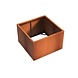 Adezz Plantenbak Cortenstaal Vierkant Andes zonder bodem 120x120x80cm Adezz Plantenbak Cortenstaal Vierkant Andes zonder bodem 120x120x80cm