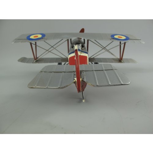 Miniatuur model vliegtuig zilver