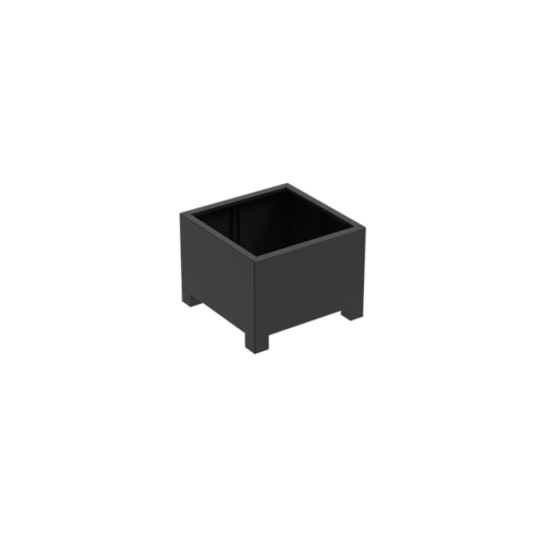 Adezz Producten Plantenbak Aluminium Vierkant Florida met poten 80x80x60cm Adezz Producten Plantenbak Aluminium Vierkant Florida met poten 80x80x60cm