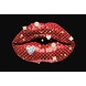 Glasschilderij Shiny lips 80x120cm. Glasschilderij Shiny lips 80x120cm.