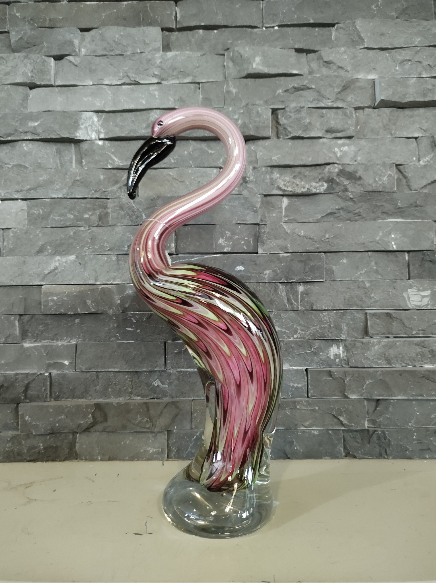 maak het plat Kan niet lezen of schrijven oppervlakkig Muranostijl glazen beeld flamingo - Eliassen - Eliassen Home & Garden  Pleasure
