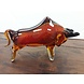 Glazen stierenbeeld rood 27cm Glazen stierenbeeld rood 27cm
