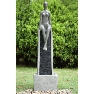 Water fountain seated woman Free 151cm