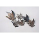 Metalen 3D muurdecoratie Ganzen Metalen 3D muurdecoratie Ganzen