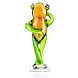 Glass image Frog looking up Glass image Frog looking up