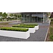 Adezz ADEZZ plantenbak Aluminium Rechthoek Florida 200x40x40cm Adezz ADEZZ plantenbak Aluminium Rechthoek Florida 200x40x40cm