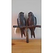 Bronze garden plug 2 swallows on a branch Bronze garden plug 2 swallows on a branch