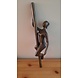 Bronze garden plug Climbing woman Bronze garden plug Climbing woman