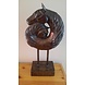 Bronzen beeld Dubbel paardenhoofd Bronzen beeld Dubbel paardenhoofd