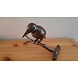 Bronze sculpture Kingfisher on branch Bronze sculpture Kingfisher on branch