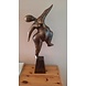 Bronzen beeld Dikke dame Bronzen beeld Dikke dame