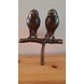 Bronzen tuinsteker 2 merels Bronzen tuinsteker 2 merels