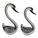 Glasses Black / white swan Glasses Black / white swan