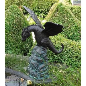 Eliassen Fountain statue bronze dragon