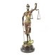 Beeld brons Vrouwe Justitia veelkleurig 40cm Beeld brons Vrouwe Justitia veelkleurig 40cm