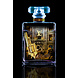Glass painting Chanel blue 60x80cm with gold foil Glass painting Chanel blue 60x80cm with gold foil