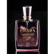Glasschilderij Prada parfum fles roze 60x80cm Glasschilderij Prada parfum fles roze 60x80cm