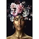 Glass painting bouquet on head 80x120cm. Glass painting bouquet on head 80x120cm.