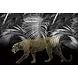 Glass painting Panther jungle 80x120cm. Glass painting Panther jungle 80x120cm.