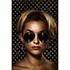 Glass painting Lady with sunglasses 80x120cm Glass painting Lady with sunglasses 80x120cm