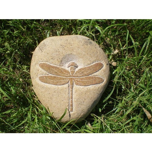 Stenen beeld Libelle 15cm