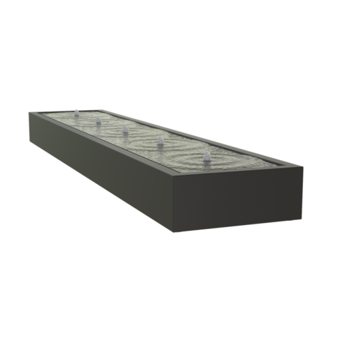 Adezz Producten Adezz Water table Aluminum Rectangle 500x100x40cm Adezz Producten Adezz Water table Aluminum Rectangle 500x100x40cm