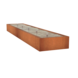 Adezz Adezz Wassertisch Cortenstahl Rechteck 500x100x40cm Adezz Adezz Wassertisch Cortenstahl Rechteck 500x100x40cm