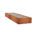 Adezz Adezz Watertafel Cortenstaal Rechthoek 400x100x40cm Adezz Adezz Watertafel Cortenstaal Rechthoek 400x100x40cm