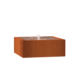 Adezz Adezz Wassertisch Cortenstahl Quadrat 100x100x40cm Adezz Adezz Wassertisch Cortenstahl Quadrat 100x100x40cm